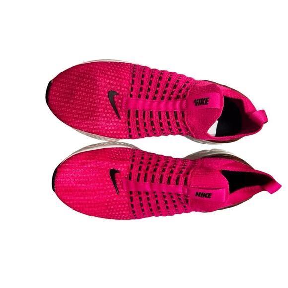 EUC Nike React Phantom Run FK 2 Pink Prime Womens running shoes slip on size 9 - Picture 3 of 11